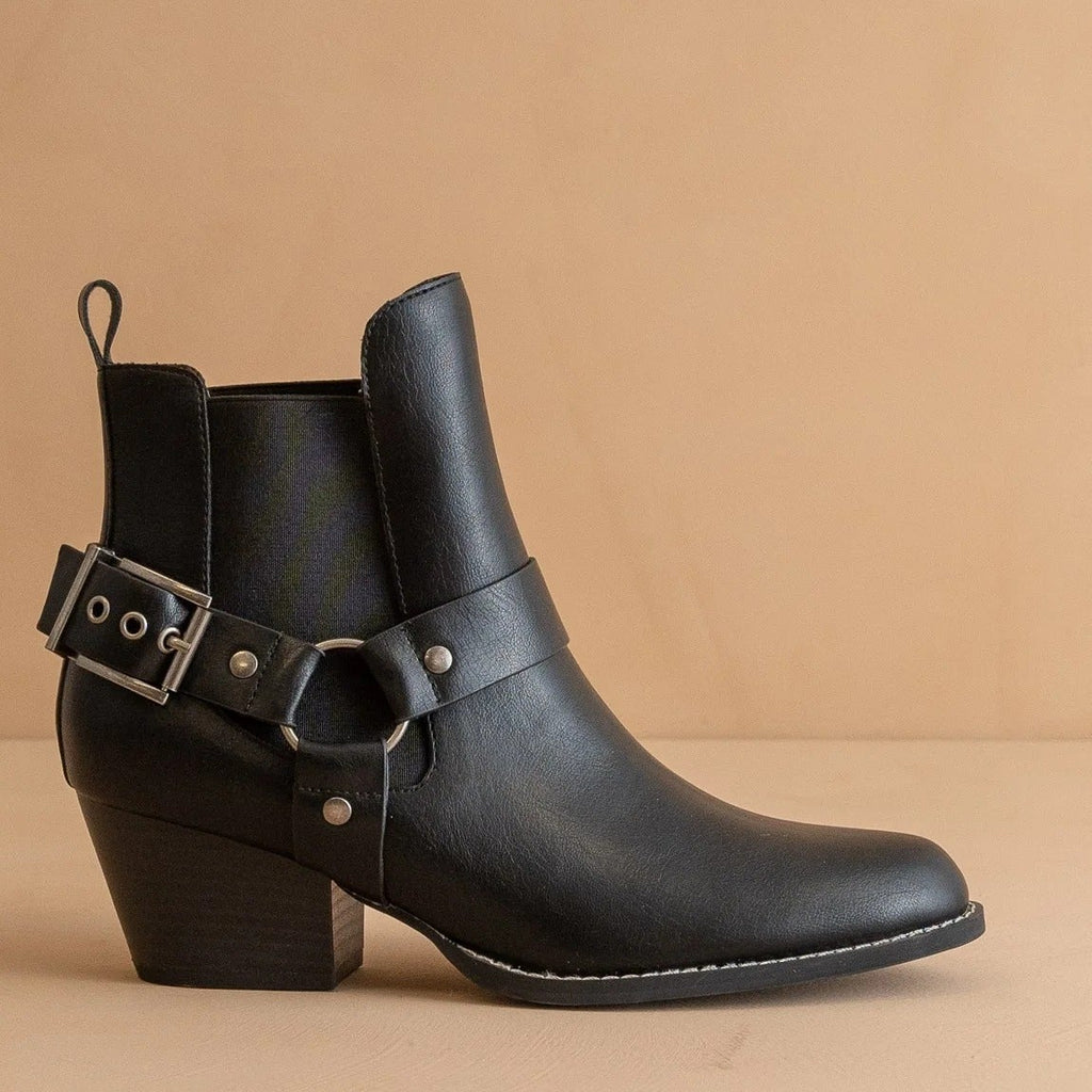 American Retro Western Cowboy Ankle Boots