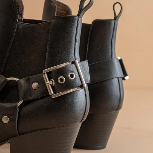 American Retro Western Cowboy Ankle Boots