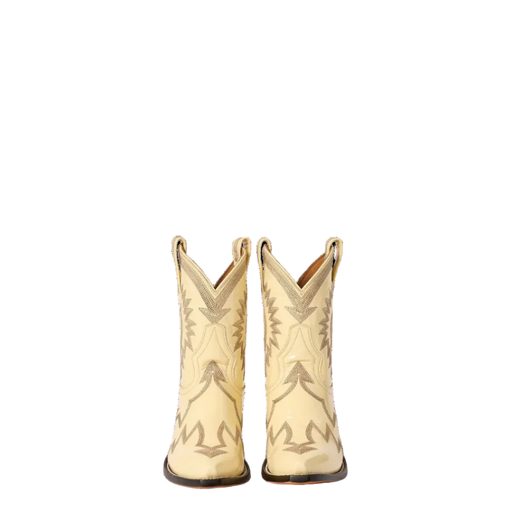 Glossy Embroidered Western Cowboy Boots