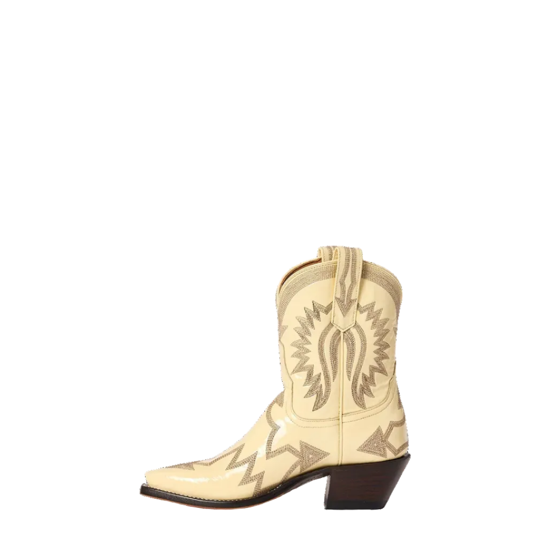 Glossy Embroidered Western Cowboy Boots
